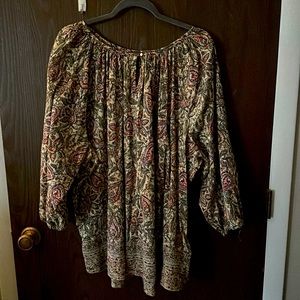 CHAPS - boho flowing cotton shirt
